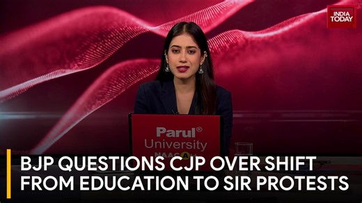 BJP Attacks CJP Over Shift From Student Issues To SIR Protests And Electoral Politics