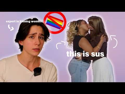 lesbian reacts to straight women kissing women for the first time