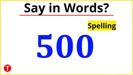 What is 500 in Words? 500 Spelling | Five Hundred Meaning