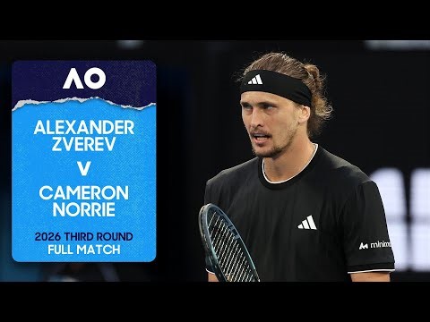 Alexander Zverev v Cameron Norrie Full Match | Australian Open 2026 Third Round