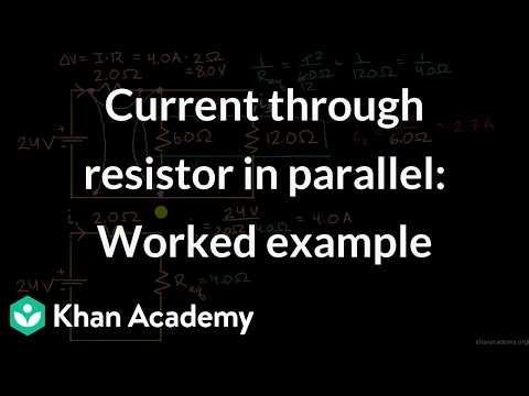 Current through resistor in parallel: Worked example | Physics | NCERT | Khan Academy (IN accent)