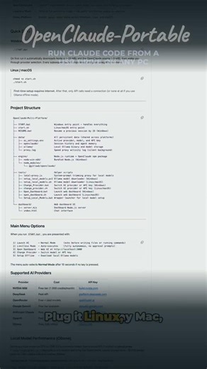 Run Claude Code from a USB drive on any PC — no installation required — OpenClaude-Portable
