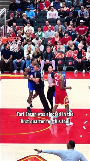 Tari Eason was ejected in the first quarter of the first game #nba