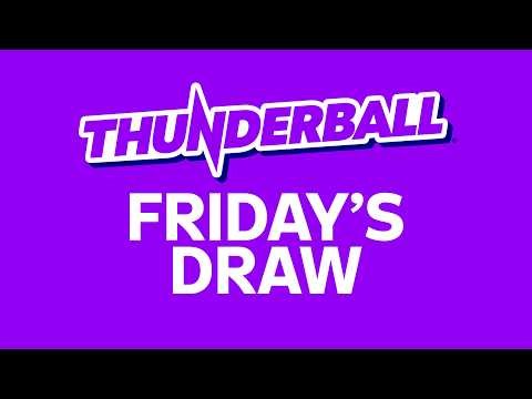 The National Lottery Thunderball draw results from Friday 18 September 2026