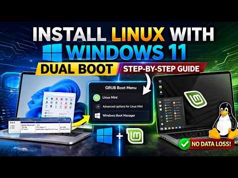 How to Install Linux Mint with Windows 11 (Dual Boot Step-by-Step Guide) | No Data Loss