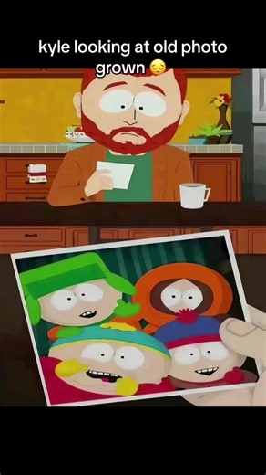 Kyle looking at photo #meme #southpark #episode #kylebroflovski | south park grown up