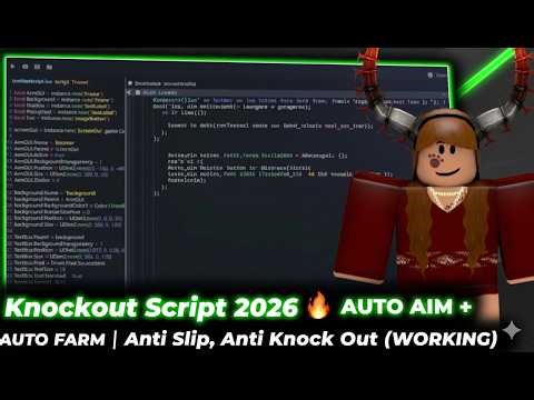 Knockout Script 2026 🔥 AUTO AIM + AUTO FARM | Anti Slip, Anti Knock Out (WORKING)