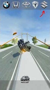 Ultimate Bridge Crash Test: Who Survived? 🌉🔥 (Tesla vs BMW vs Toyota vs Suzuki) ​#BeamNG #CrashTest