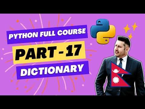 👉 Python Full Course Part 17 | Dictionary || Beginner to Advanced