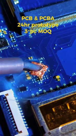 24hr prototype,3‑pc MOQ,+15% margin cutting middlemen #pcb #pcba #manufacturer #manufacturing #smt