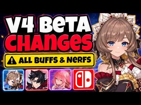 BREAKING V4 BETA!!! STELLAR SUPERCONDUCT BUFFS, MASSIVE CHARACTER CHANGES & SWITCH LEAK!?