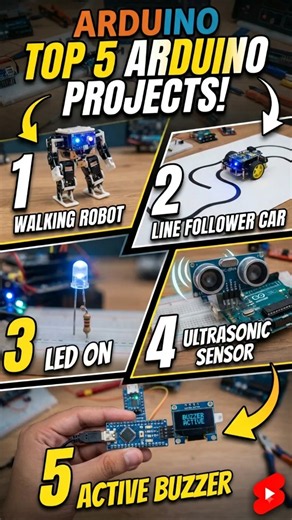 top 5 Arduino projects #arduino #iot #experiment #science #edit #viral