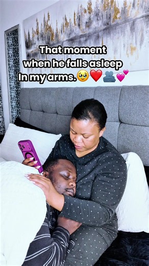 The moment when he falls asleep in my arms 💝 #fyp #couplegoals