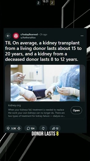 What Happens to Your Body After Giving a Kidney Away #kidneydonation #reddit #redditstories