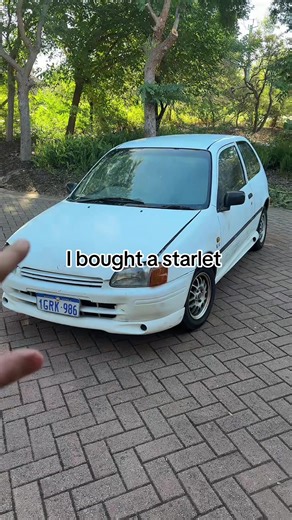 R33 skyline is at tuners RN. Turbo starlet underway! #starlet #toyota #turbo #4efe #sr4