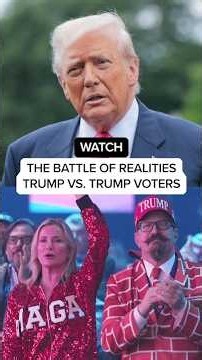 WATCH: The battle of realities Trump vs. Trump voters