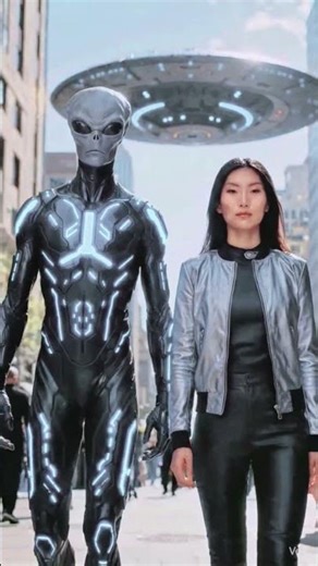 Alien Spotted With UFO in Public 😱👽 | Real or Fake?