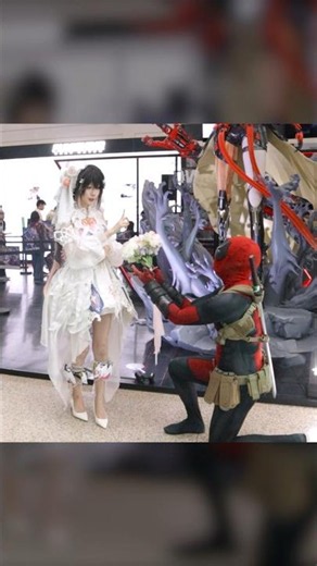 Deadpool trying to find real love! 🌹 #animeexpo #pgrax2026 #pgr