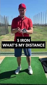 How Far Do You ACTUALLY Hit a 5-Iron? (Distance & Launch Monitor Test) #shorts