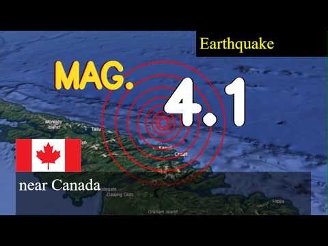 😱🚨 earthquake near Canada live updates today : 4.1 magnitude earthquake struck near Canada today on