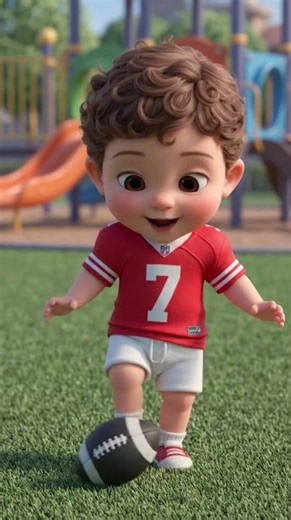 Baby Boo playing with football 🏈 ⚽#Shorts #CuteBaby #BabyCartoon #FunnyBaby #KidsVideo #CuteBabyBoo