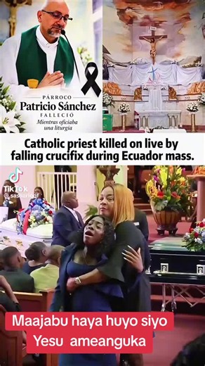 Priest killed by falling crucifix in Guayaquil: what happened