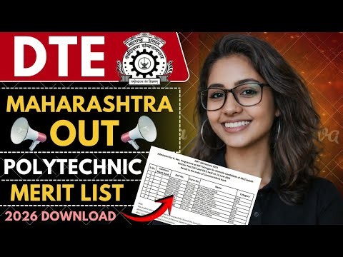 dte maharashtra polytechnic merit list | dte maharashtra diploma admission 2026 merit list