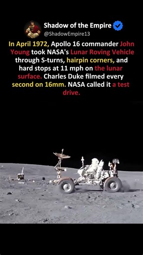 NASA TESTED A CAR ON THE MOON