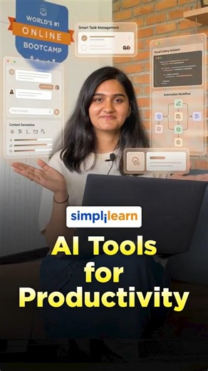 AI Tools For Productivity 2026 | Automate Your Daily Tasks With AI Tools | #Shorts | #Simplilearn