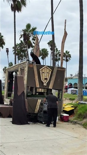 Venice Afterburn 2026 🔥 Burning Man at Venice Beach! #VeniceViveShorts
