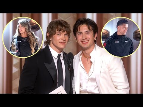 Golden Globes: Connor Storrie and Hudson Williams Get UFC Security Detail!