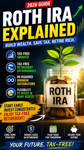Roth IRA Explained in 2026 | Tax-Free Retirement Strategy Everyone Should Know | Beginner's Guide