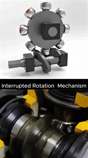Interrupted rotational mechanism || Globoidal -cam -indexing #cad #cadcam #3d #desing #shorts