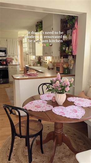 I used SW Everlast Satin Enamel Tintable Latex Exterior Paint Primer for the tile in Pure White & Kilim Beige! Links to everything else in my bio #kitchen #diy #cottage #cozy #kitchenremodel