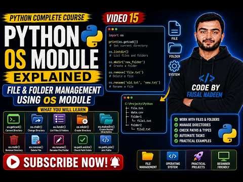 Python OS Module Explained | File & Folder Management Using os Module