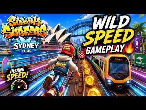 Subway Surfers 🌆 Sydney Tour Wild Speed Gameplay 🔥