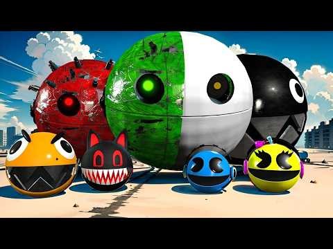 Robot Pacman vs Cartoon Cat vs Ms Pacman vs Monster Pacman 39