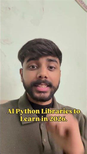Top Python Libraries for AI in 2026! 🔥 Don't Miss These