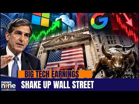 US Stocks Gain As Fed Holds Rate; Tech Giants Post Mixed Earnings | News9
