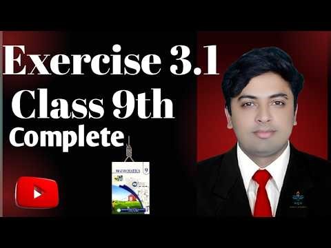 Class 9 Math Exercise 3.1 Complete New Book 2026 | Unit 3 Exercise 3.1 Full. PTB | NQH Sparkx