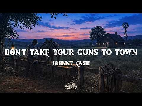 Johnny Cash - Don't Take Your Guns to Town (1958 Version) (Lyrics)