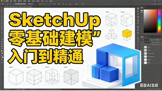 【SketchUp 零基础建模】入门到精通