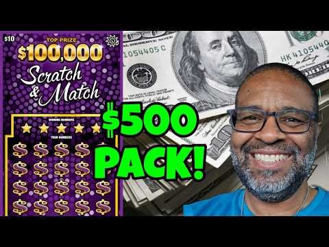 $10x50 Scratch & Match | Md lottery scratch off tickets | Full Pack #scratchers