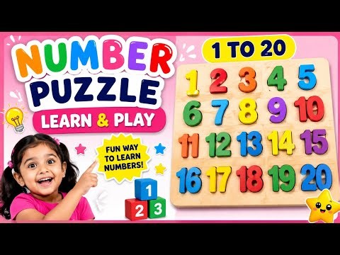 Learn Numbers 1 to 20 | Number Puzzle for Kids | Fun Learning Game | Rachit Fun and Learning