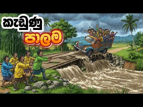 කැඩුණ පාලම| Kaduna Palama| Sinhala Cartoon | Cartoon Katha| Lama kathandara