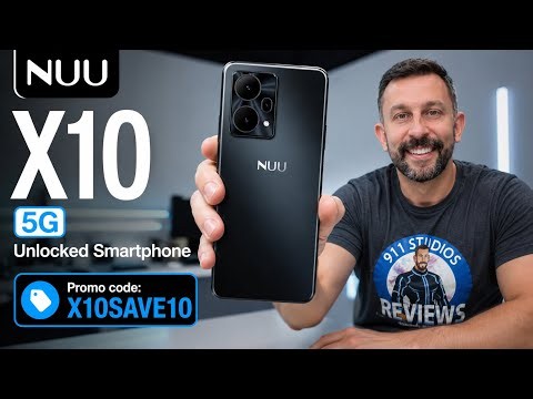 NUU X10 5G Smart Phone with Street Ready 5G - Three Carriers, Everything You Need Right in the Box