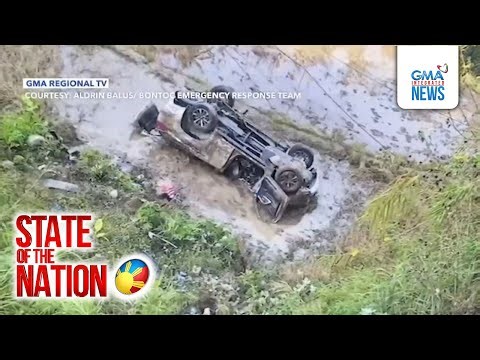 SUV nahulog sa bangin sa Mountain Province; babaeng driver patay, 5 sugatan | SONA