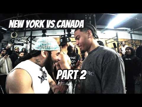 NY vs Canada BAR BATTLE 🇺🇸🇨🇦 | 30 Muscle-Ups, 135lb Burpees & Weighted Pushups