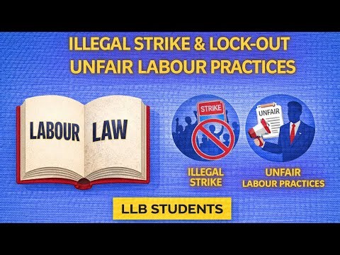 Illegal Strike & Lock-out and Unfair Labour Practices | Industrial Disputes Act, 1947 | LLB Students
