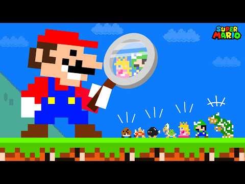 What If Everything in Super Mario Bros Becomes TINY Except Mario?